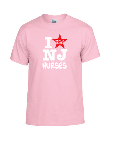I Really Like NJ Nurses Pink T-Shirt