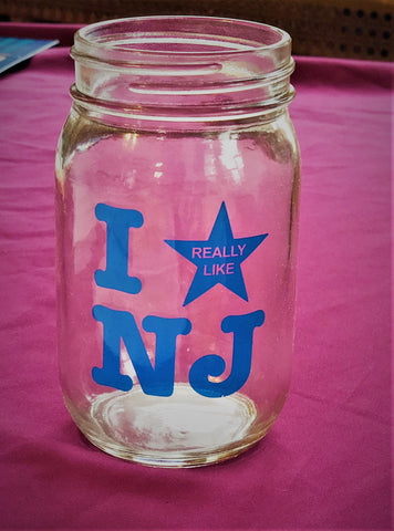 I Really Like NJ 16 oz. Mason Jar