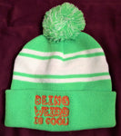 Being Weird is Cool Lime Green Beanie