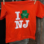 Kid's Irish I Really Like NJ T-Shirt - Orange