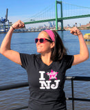 Women's I Really Like NJ T-Shirt Black w/ Pink